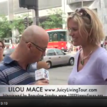 Being interviewed in Chicago – Lilou interviewed by Boguslaw